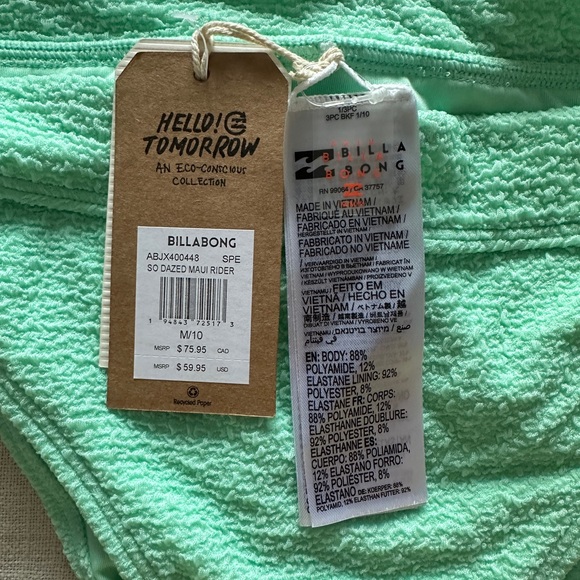 Billabong So Dazed Charlie Fixed Triangle Top + Maui Rider High-Waisted Bottoms - Picture 5 of 6